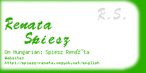 renata spiesz business card